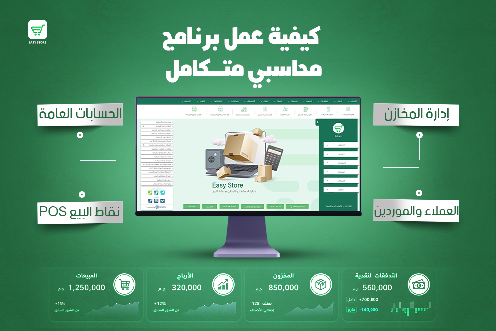 كيفية عمل برنامج محاسبي متكامل | دليل شامل للمحلات والشركات 2026