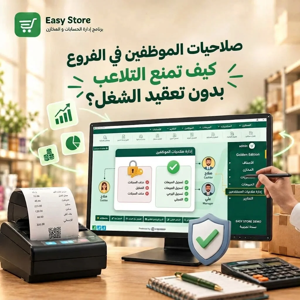 صلاحيات الموظفين في الفروع: كيف تمنع التلاعب بدون تعقيد الشغل؟