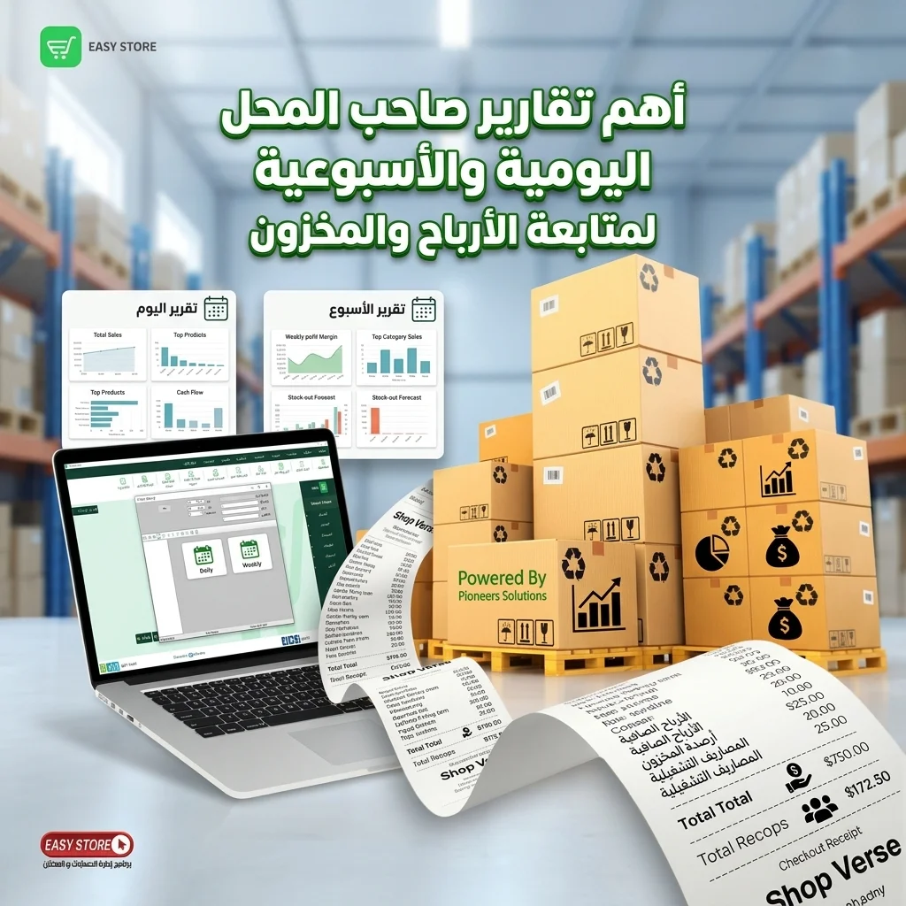 أهم تقارير صاحب المحل اليومية والأسبوعية لمتابعة الأرباح والمخزون